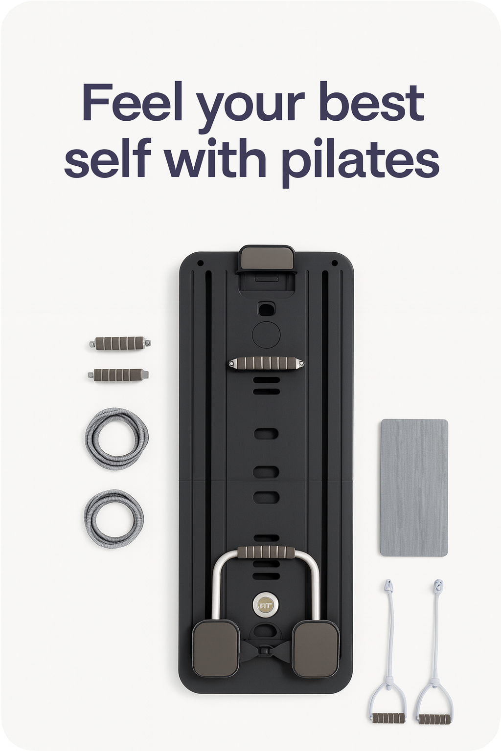 6 in 1 Multi-Purpose Foldable Pilates Reformer Board Set With Timer Pilates Equipment Ab Exercise Abs Roller for Home