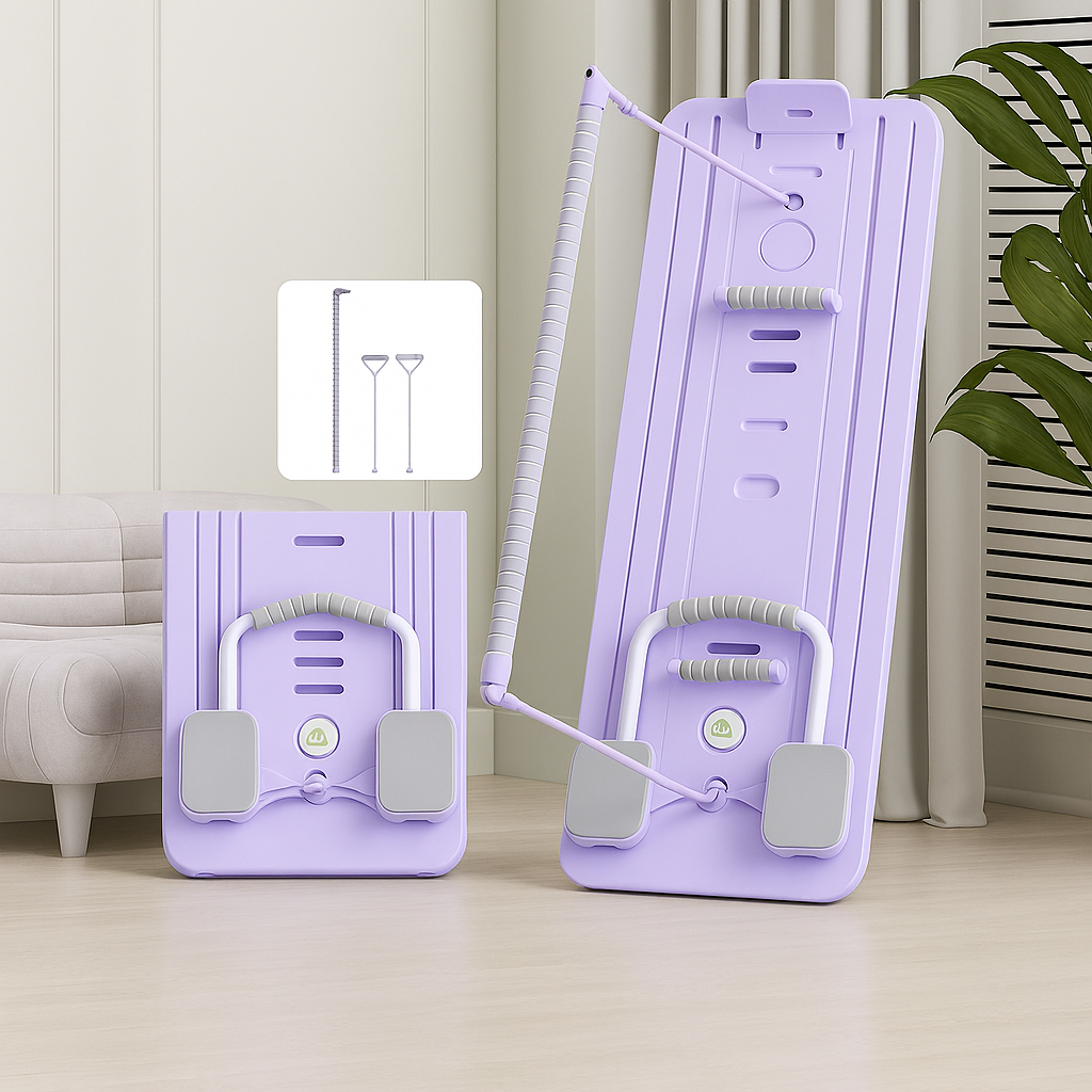 6 in 1 Multi-Purpose Foldable Pilates Reformer Board Set With Timer Pilates Equipment Ab Exercise Abs Roller for Home