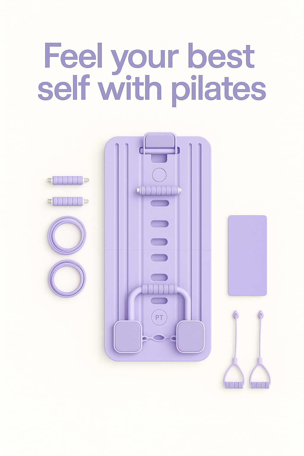 6 in 1 Multi-Purpose Foldable Pilates Reformer Board Set With Timer Pilates Equipment Ab Exercise Abs Roller for Home